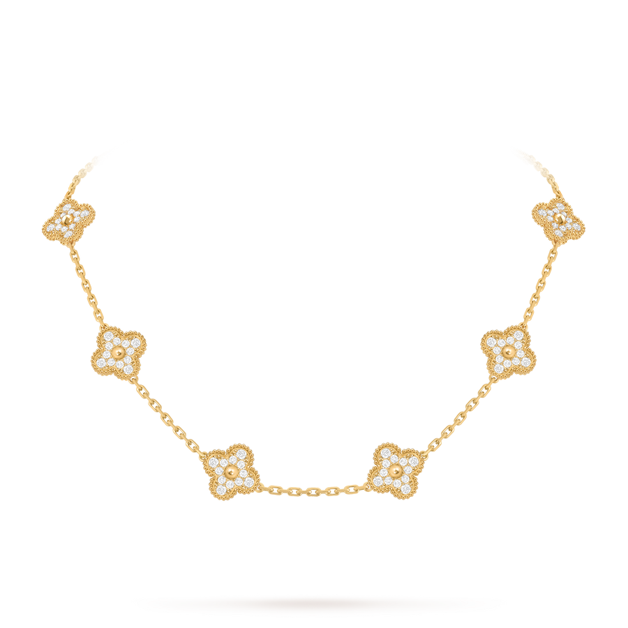 Avaline Alhambra necklace, Clear Stone