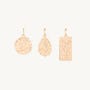Avaline Flower Poem Charm Yellow Gold