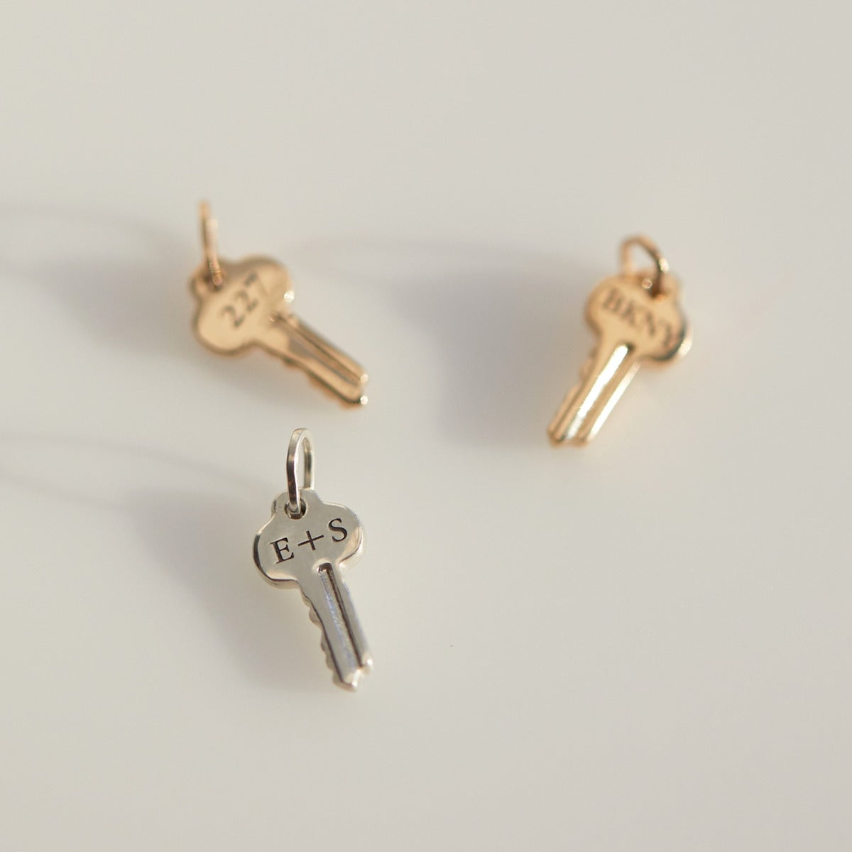 Avaline Tiniest Gold Key Charm