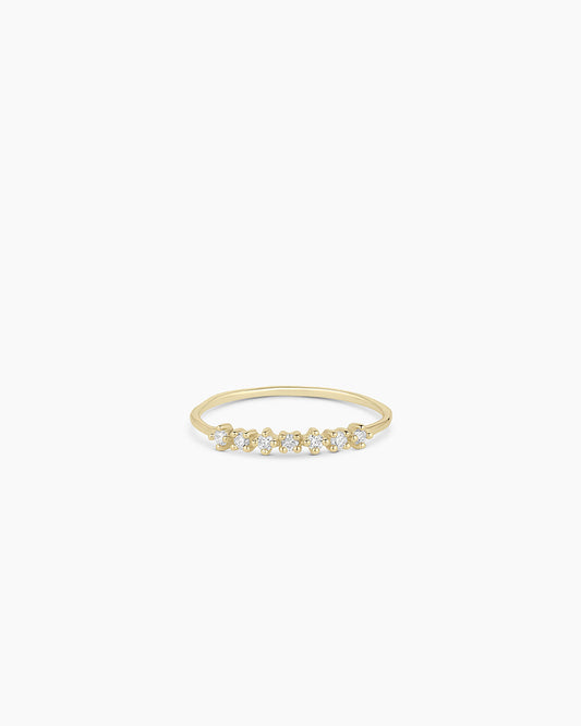 Avaline 14K Diamond Row Ring