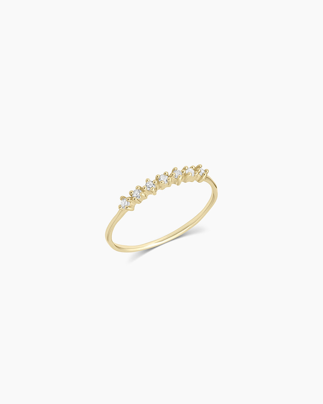 Avaline 14K Diamond Row Ring