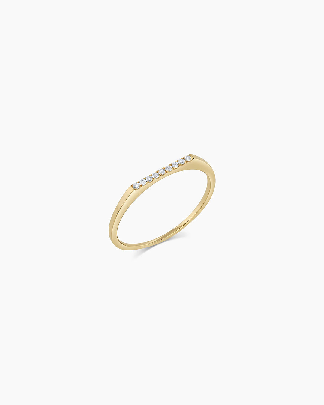 Avaline 14K Diamond Bar Ring