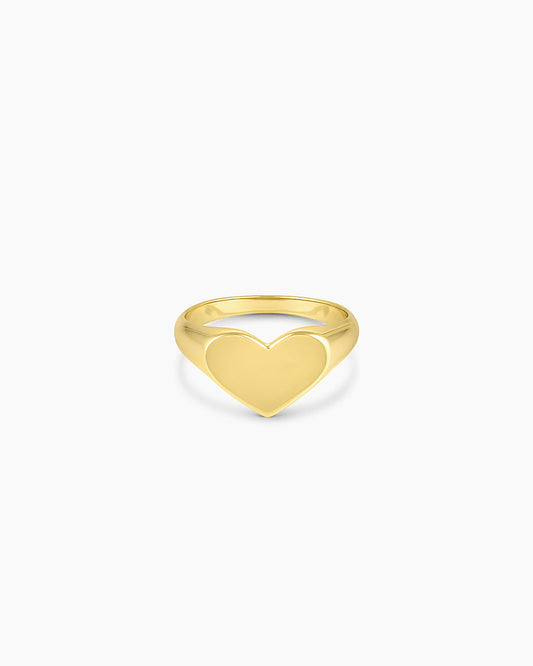 Avaline Louise Heart Signet Ring