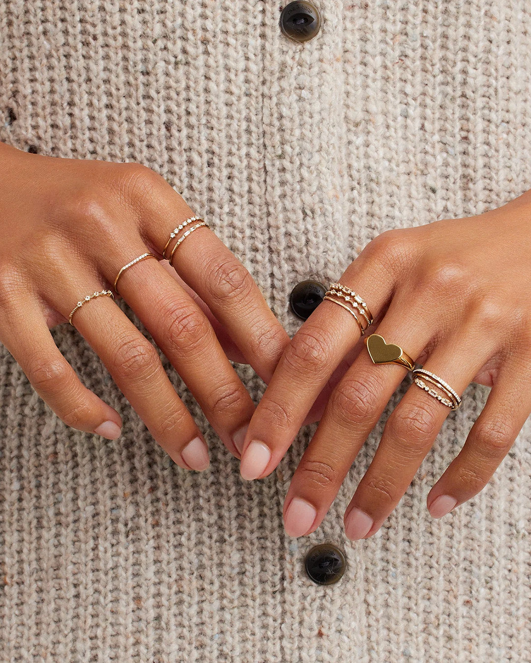 Avaline Louise Heart Signet Ring