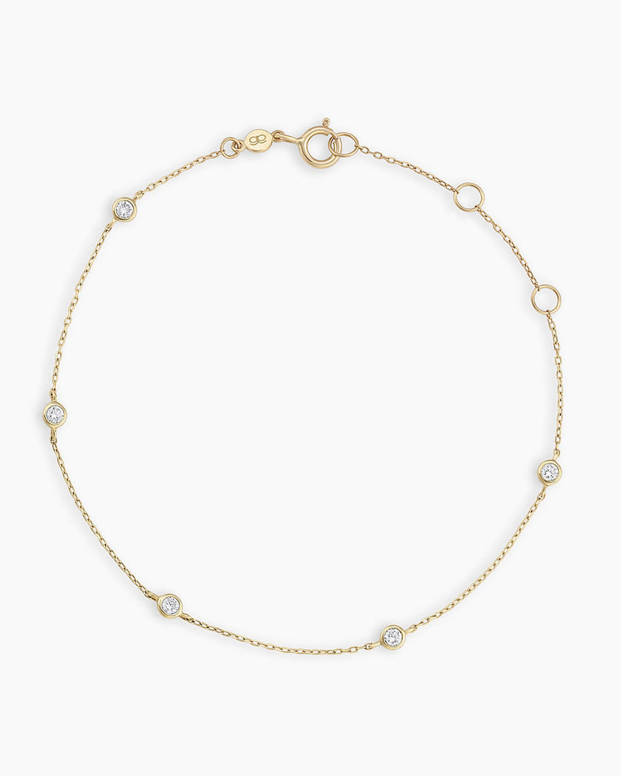 Avaline 14K Classic Five Diamond Bracelet