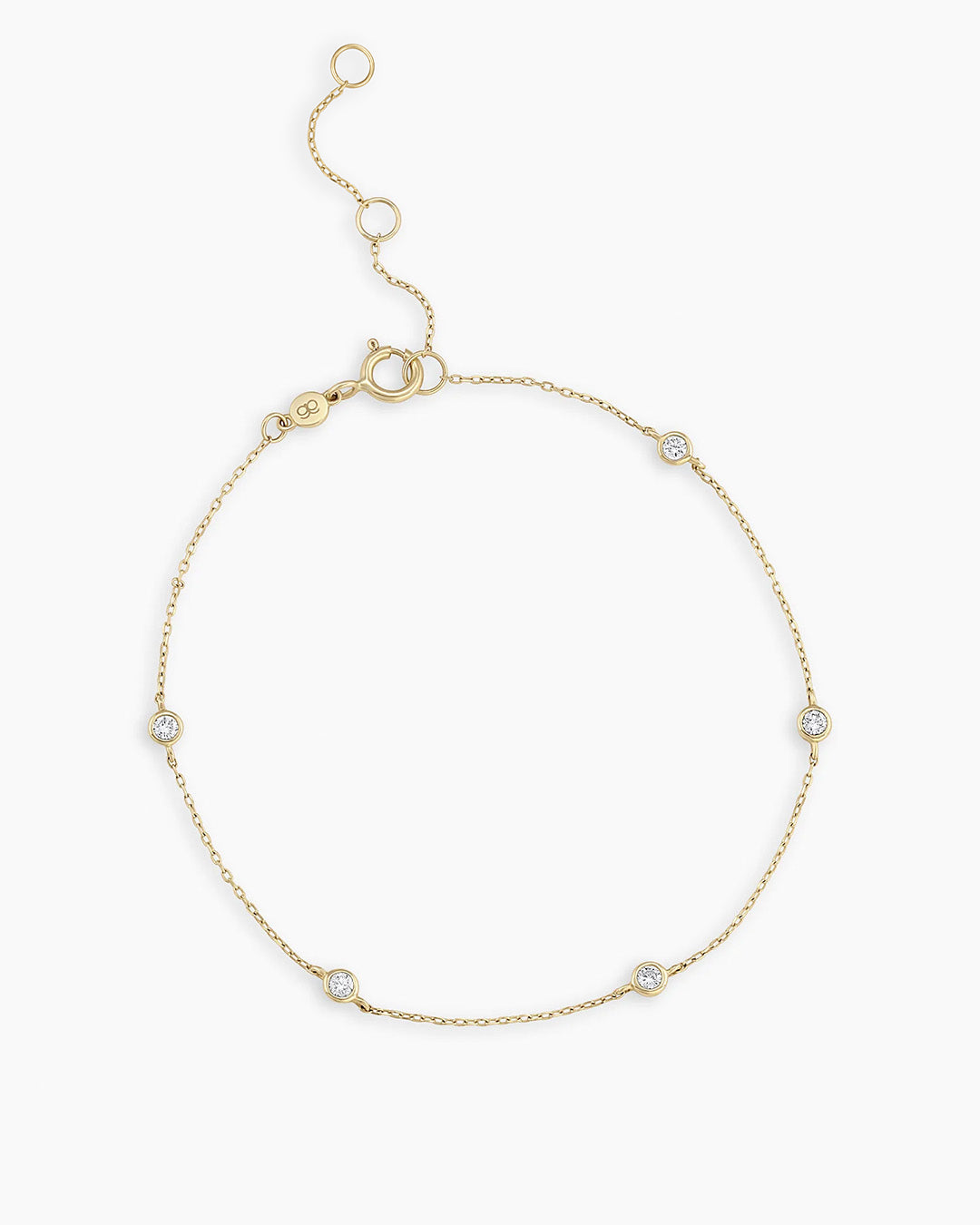 Avaline 14K Classic Five Diamond Bracelet