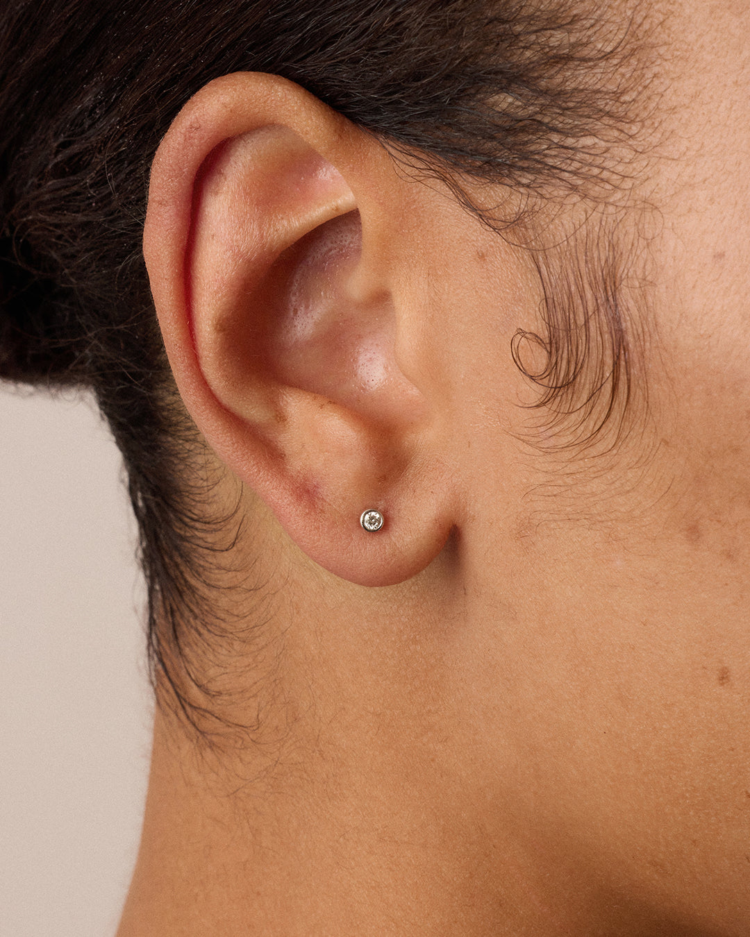 Avaline 14K Classic Diamond Flat Back Studs