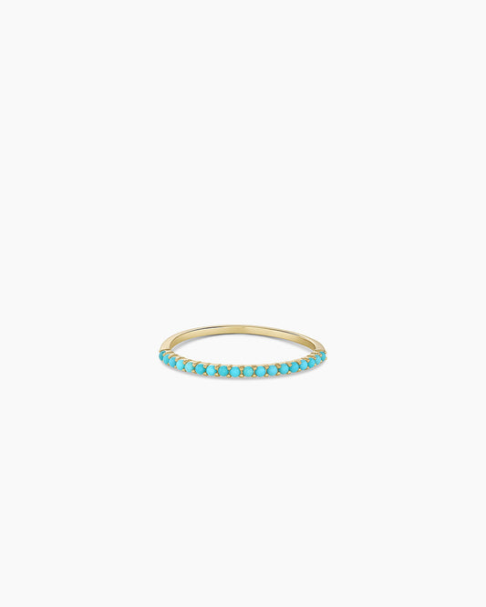 Avaline 14K Gold Turquoise Row Ring