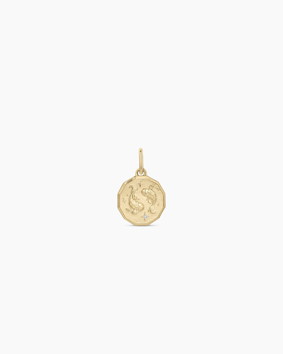 Avaline 14K Diamond Zodiac Coin Charm