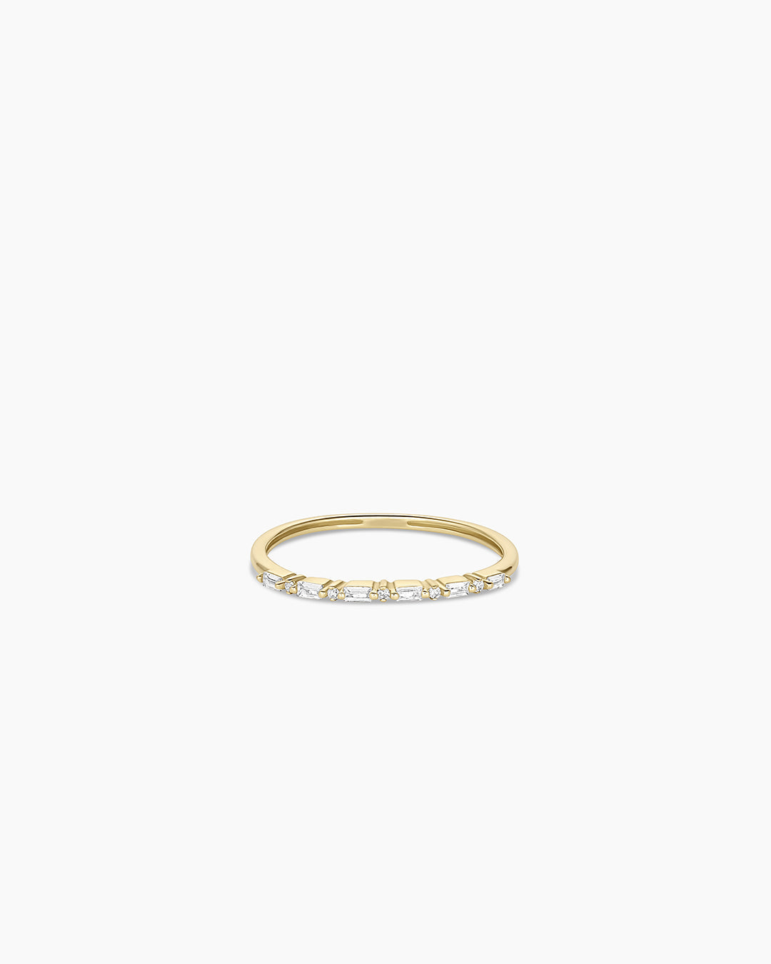 Avaline 14K Diamond and White Sapphire Amara Row Ring