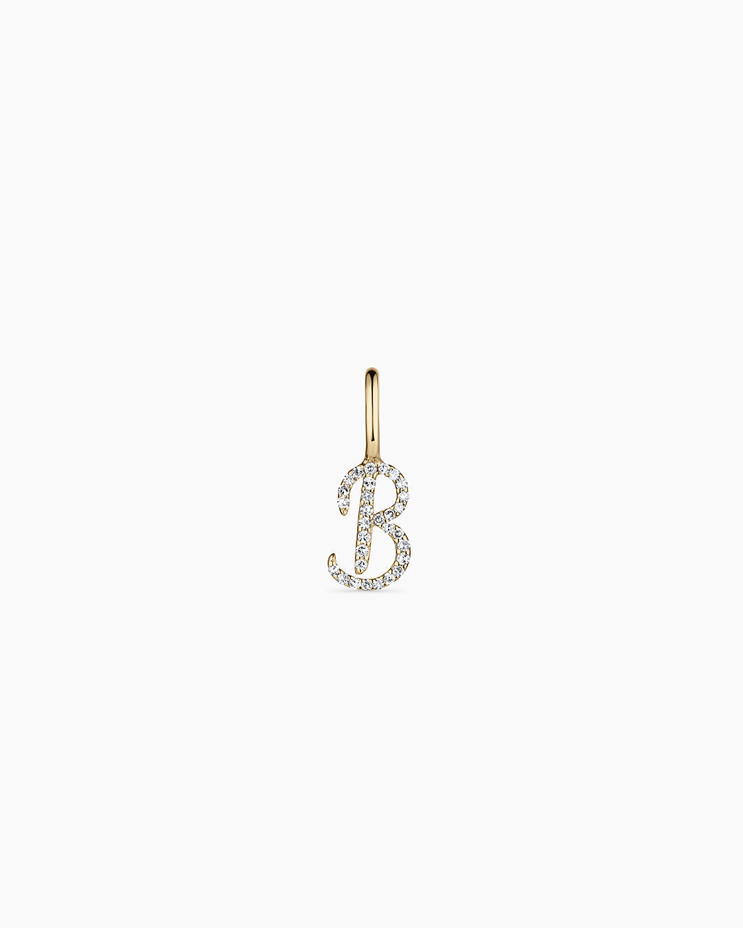 Avaline 14K Diamond Script Alphabet Charm