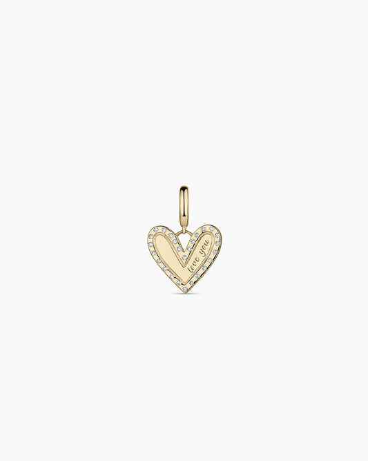 Avaline 14K Diamond Adore Love Charm