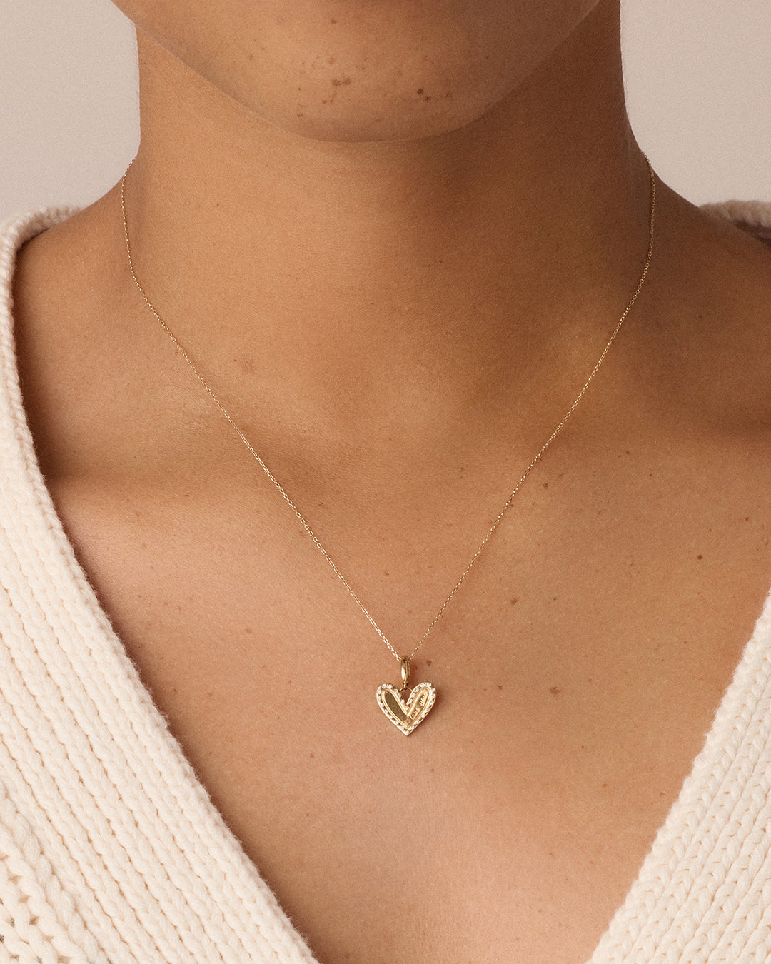 Avaline 14K Diamond Adore Love Charm