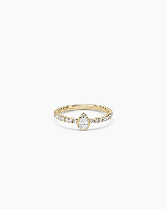 Avaline 14K Lab Grown Diamond Pear Eternity Ring