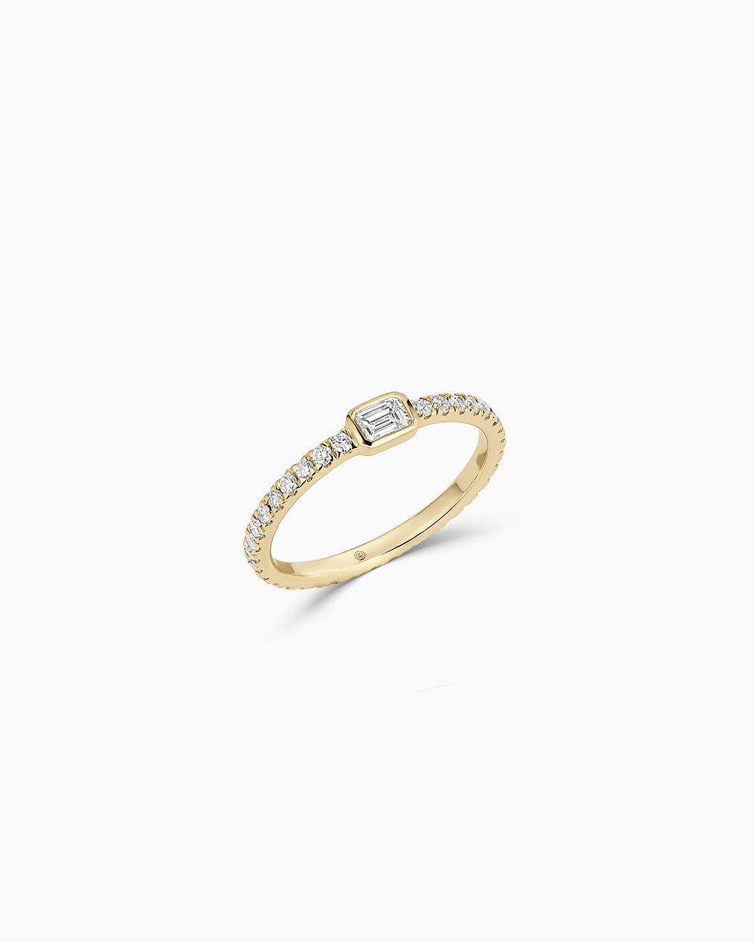 Avaline 14K Lab Grown Diamond Emerald Eternity Ring