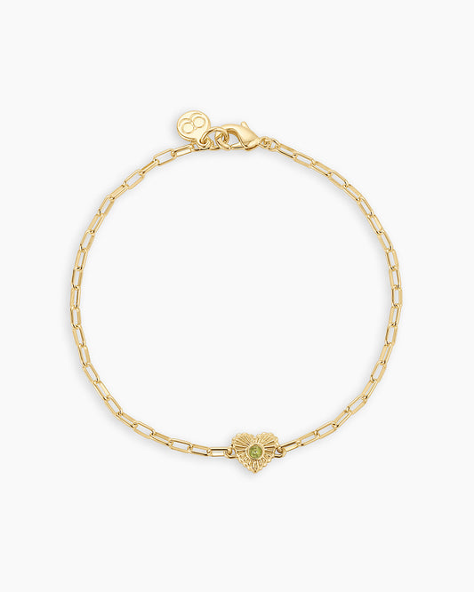 Avaline Birthstone Heart Bracelet