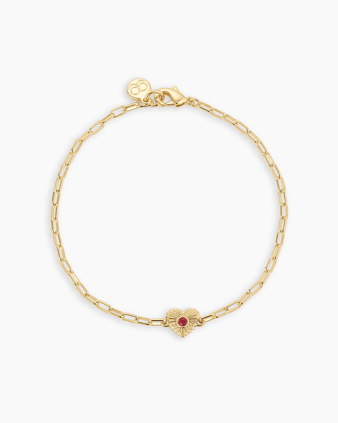 Avaline Birthstone Heart Bracelet