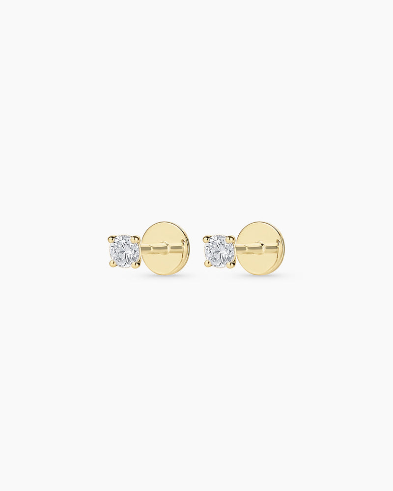 Avaline 14K Lab Grown Diamond Solitaire Flat Back Studs