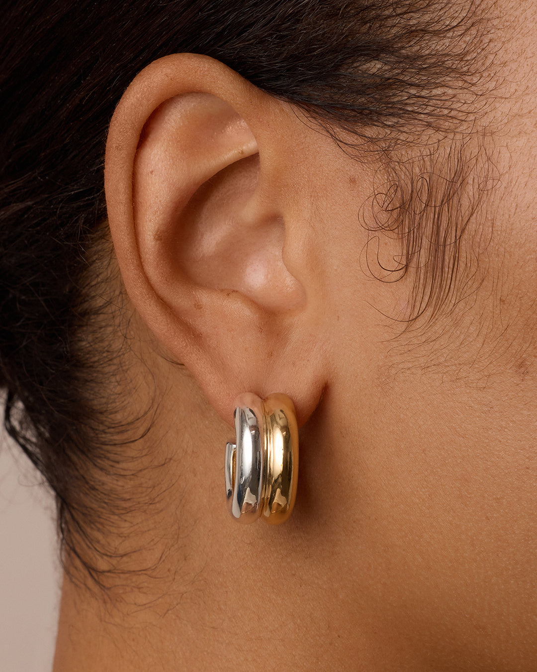 Avaline Lou Mixed Stacked Hoops
