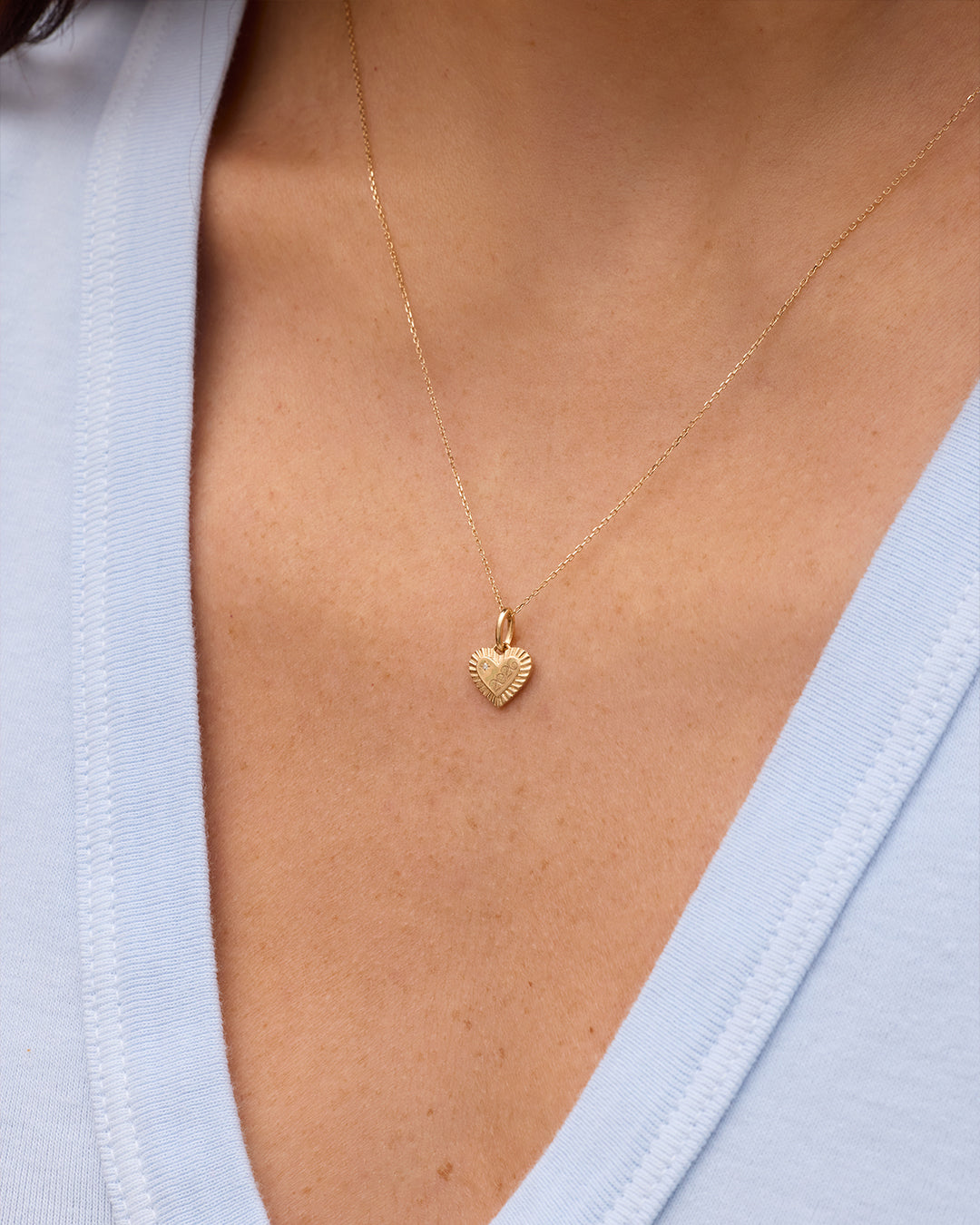 Avaline 14K Gold Milestone Heart Charm