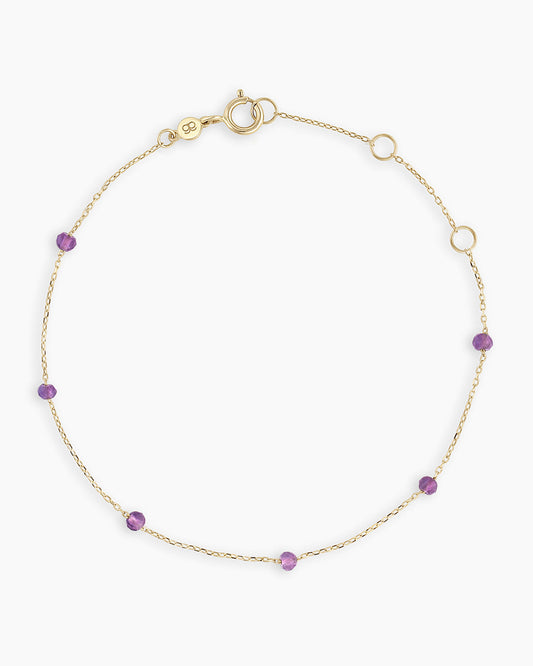 Avaline 14K Gold Newport Birthstone Bracelet