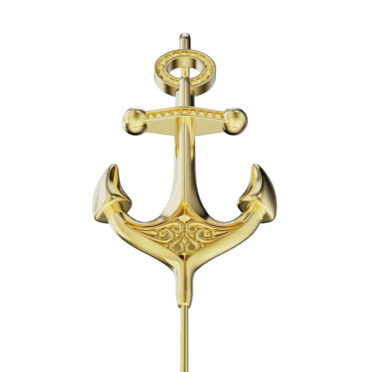 Safe Haven ear cuff in gold, close detail