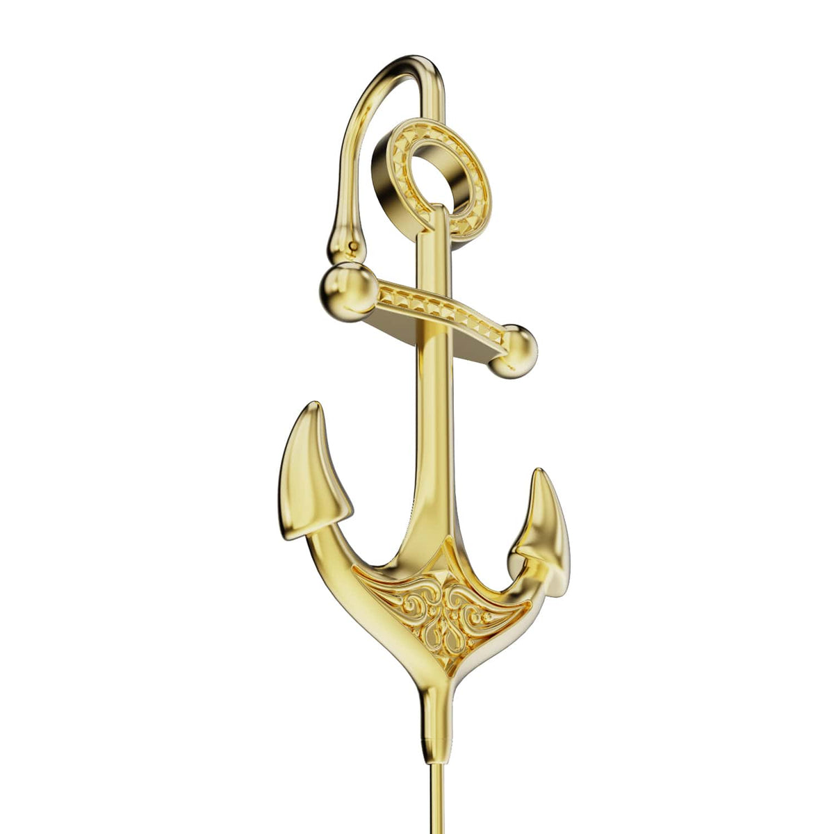 Safe Haven ear cuff in gold, close detail