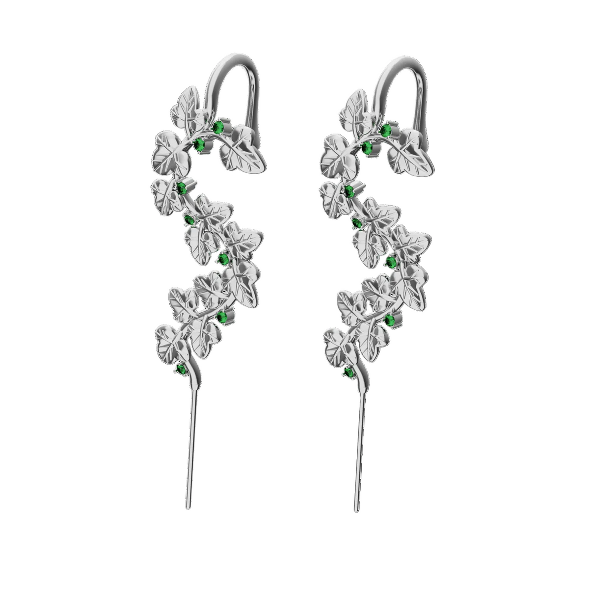 Creeping Ivy ear cuffs, a pair