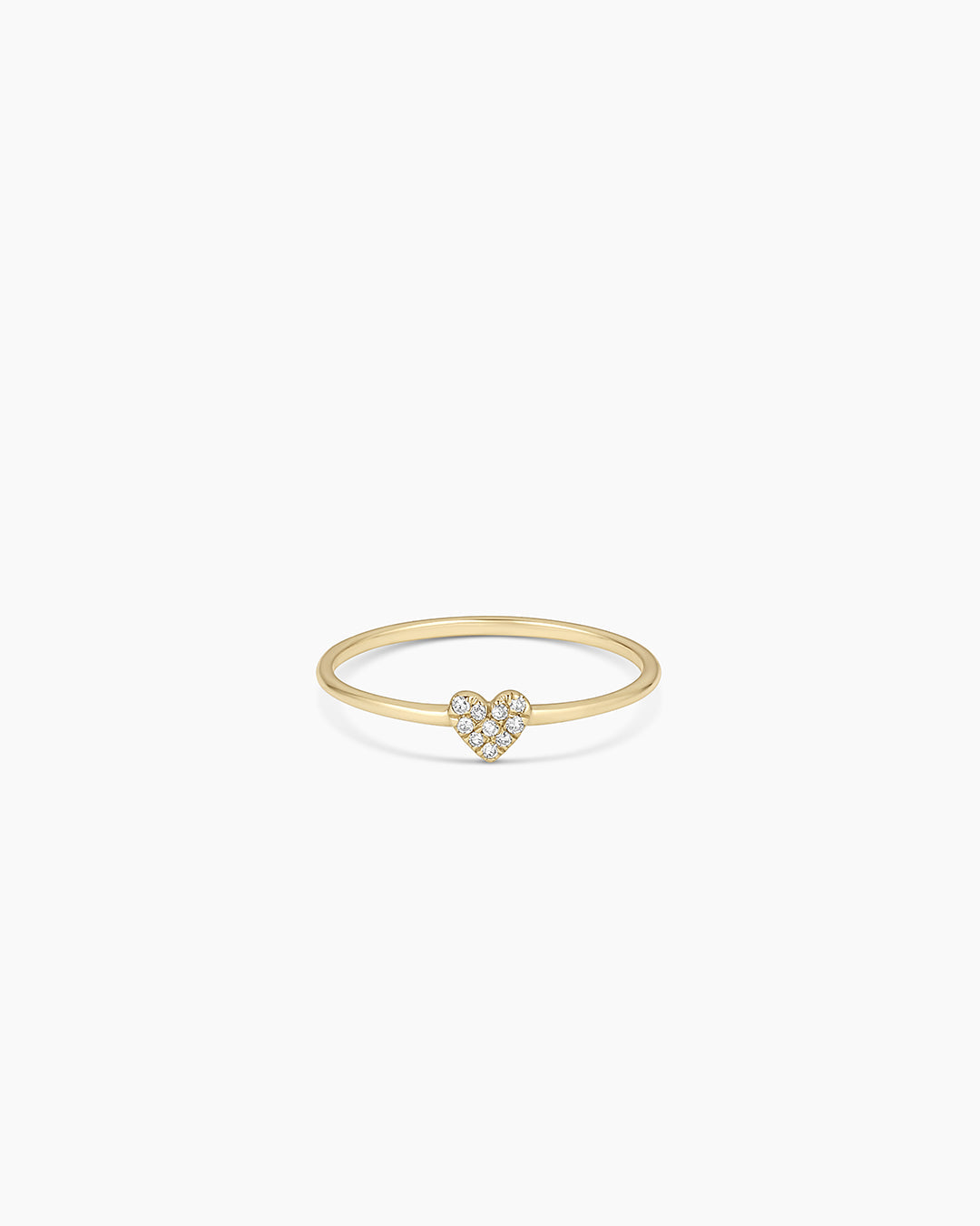 Avaline 14K Diamond Pavé Heart Ring
