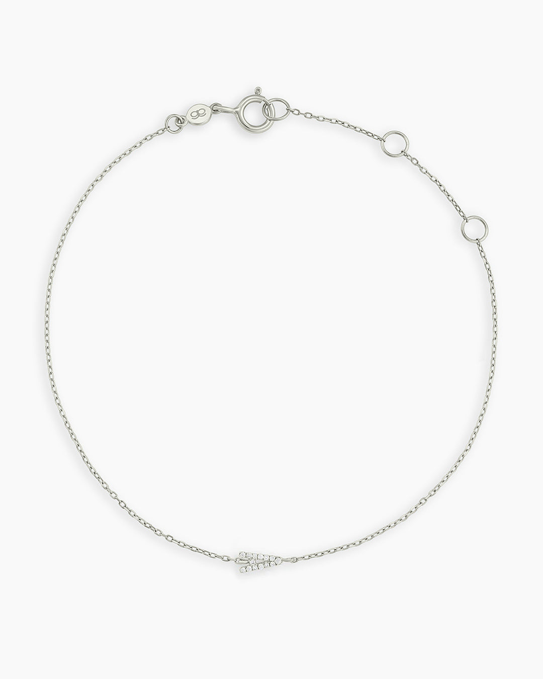 Avaline 14K Diamond Pavé Alphabet Bracelet