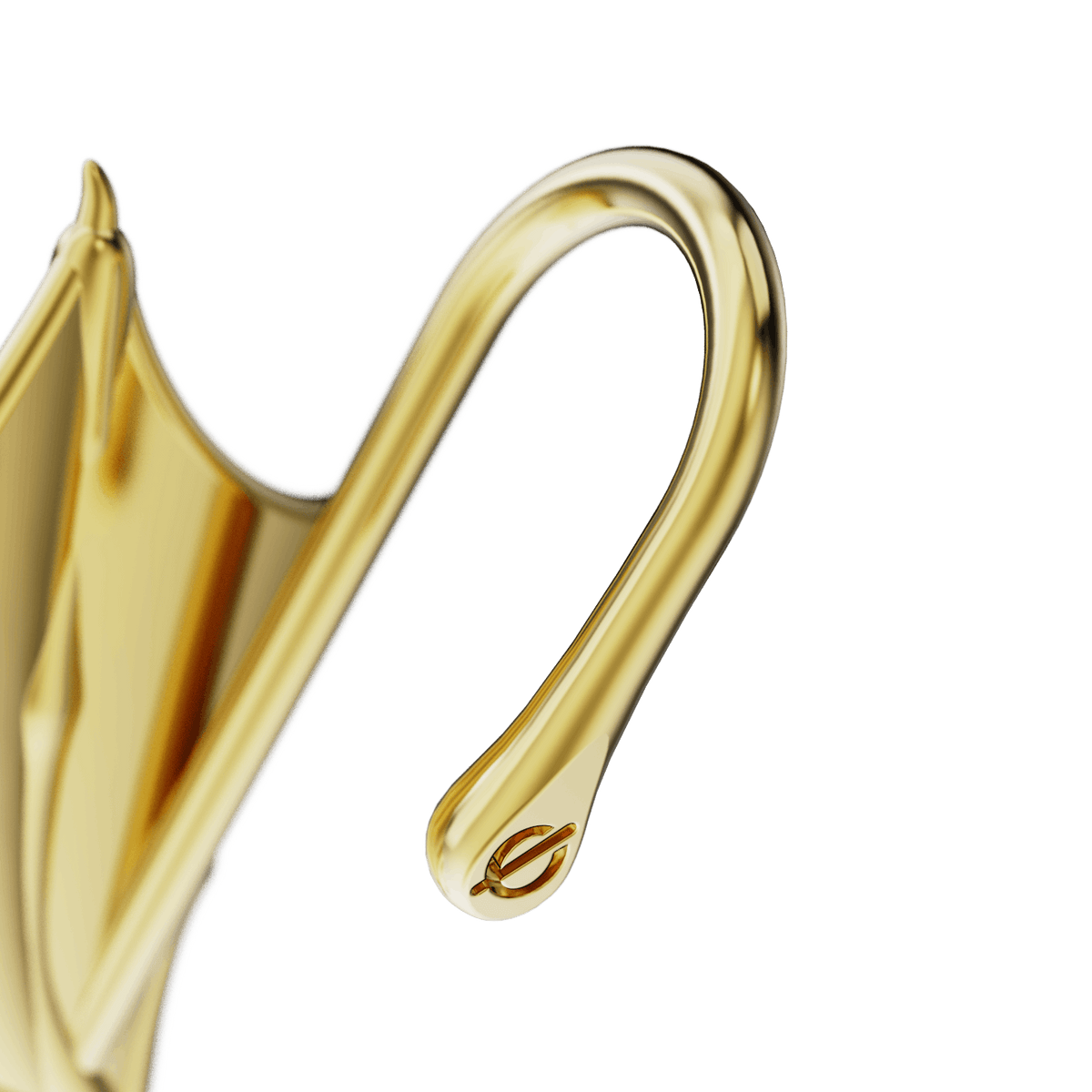 Nightfall Wings ear cuff, detail of the design