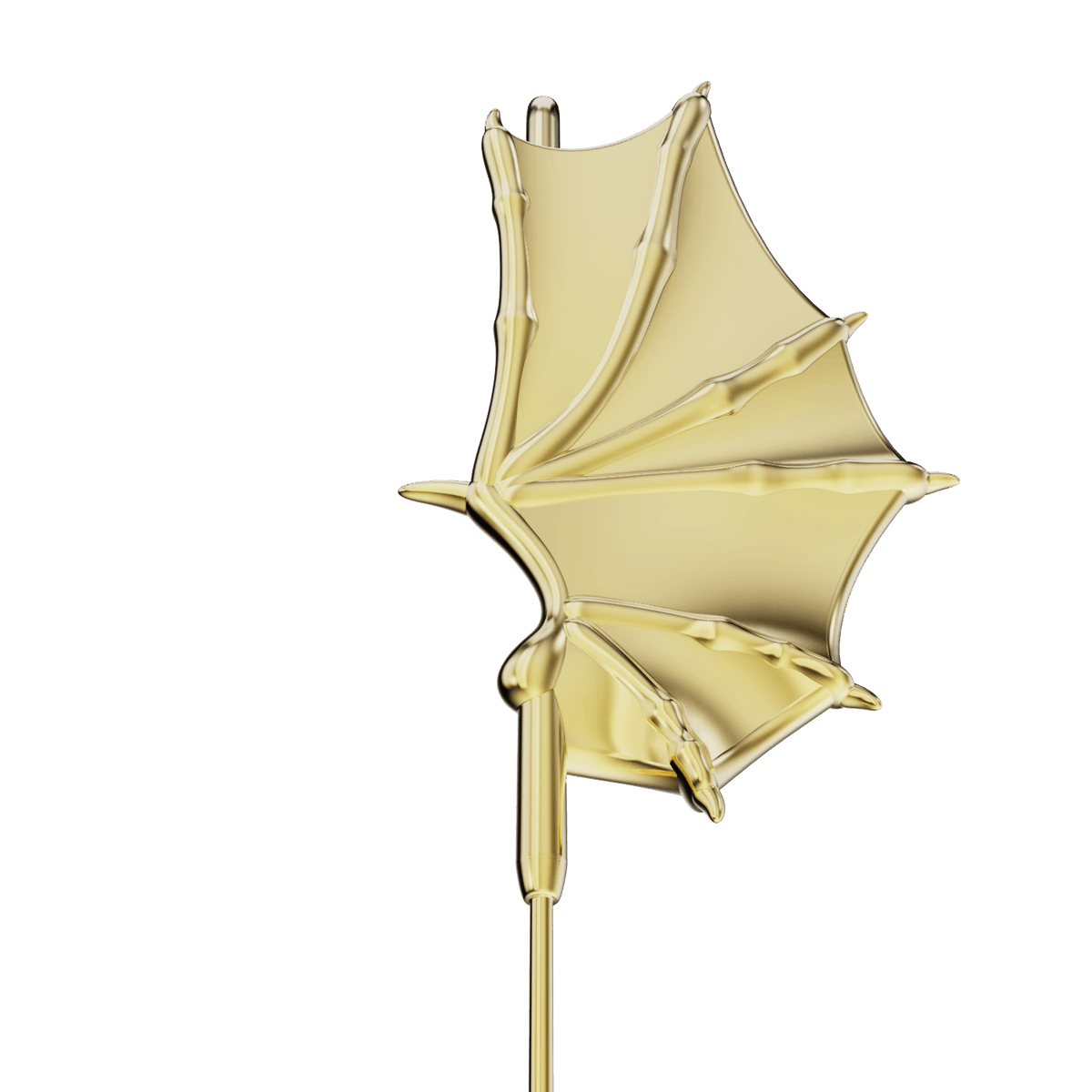 Nightfall Wings ear cuff, detail of the design