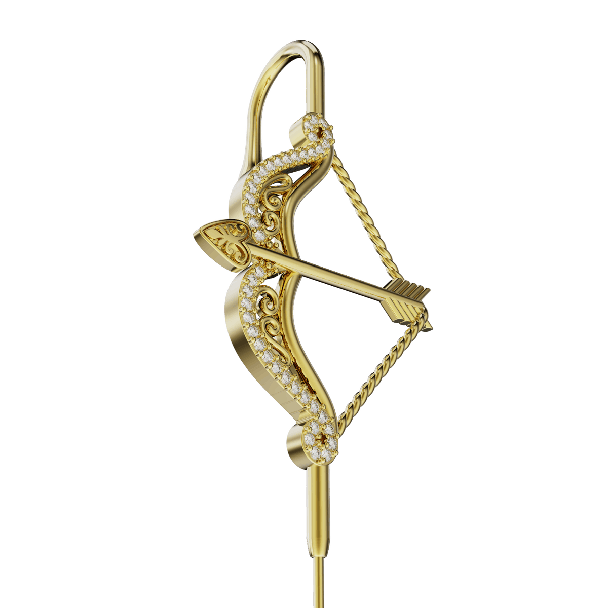 Divine Strike ear cuff, detail of the design