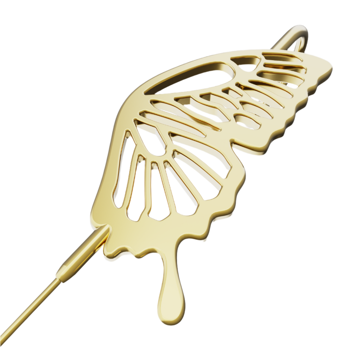 Gentle Butterfly ear cuff, detail of the design