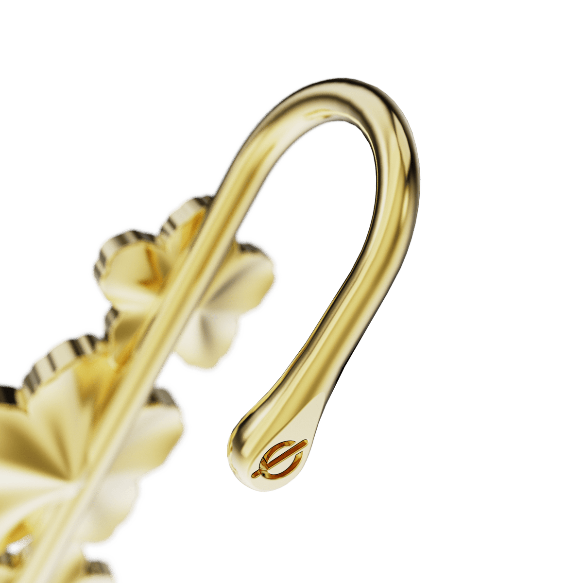 Cherry Blossom ear cuff, detail of the design