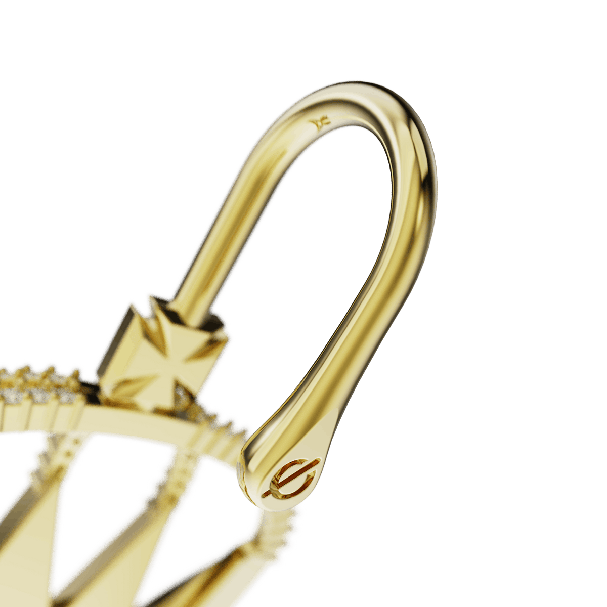 Royalty ear cuff, detail of the design