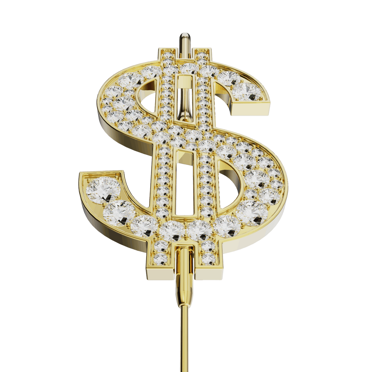CA$H ear cuff, detail of the design