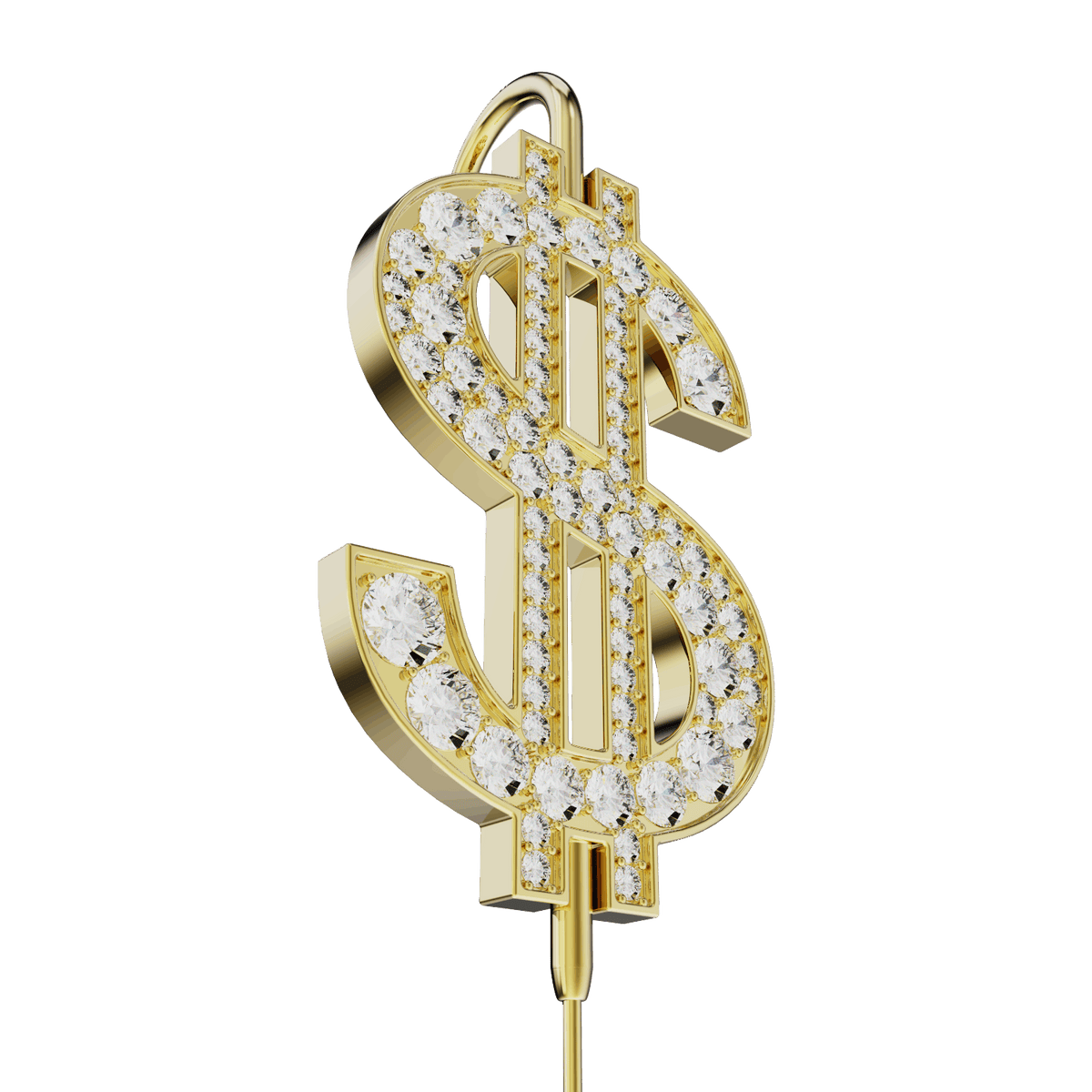 CA$H ear cuff, detail of the design