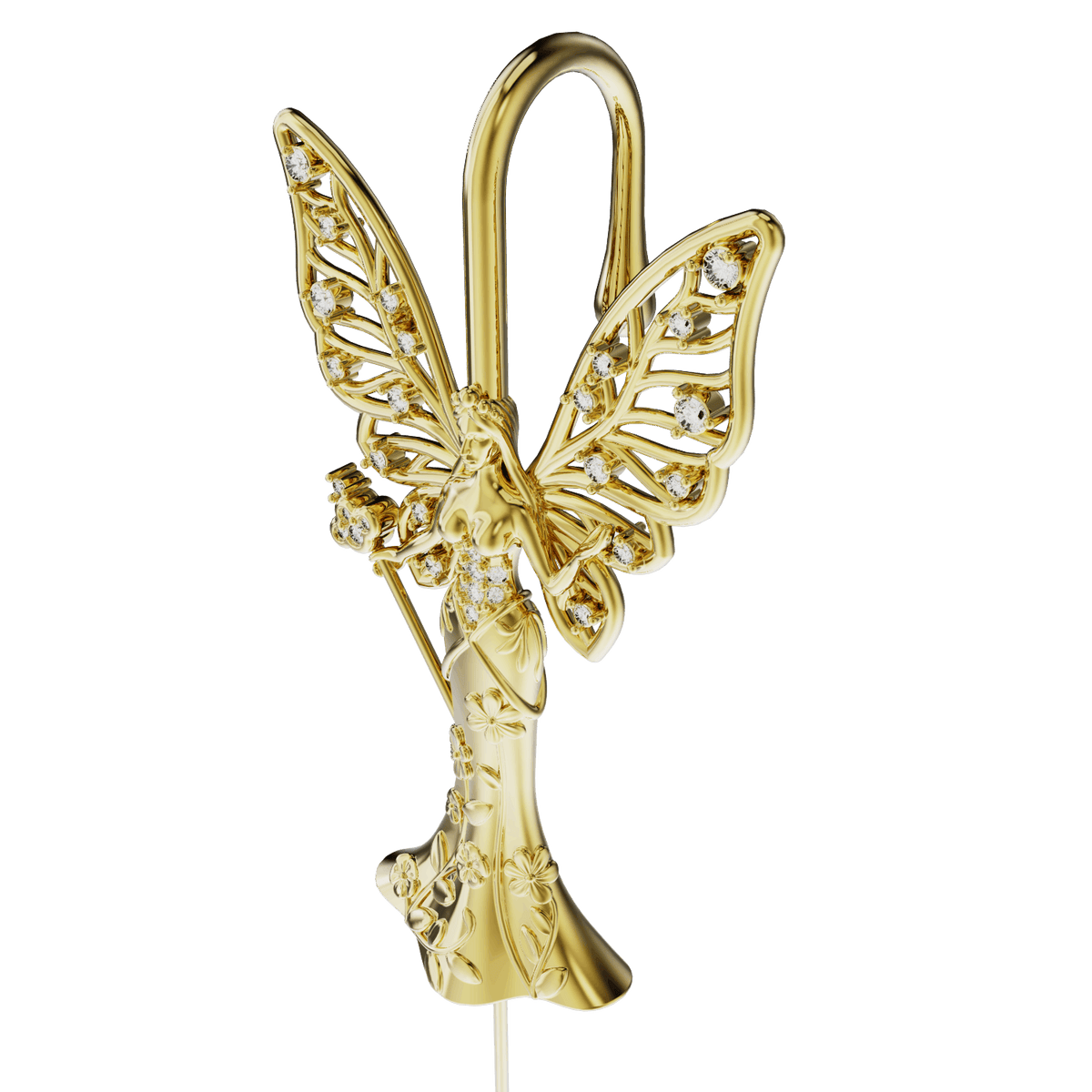 Forrest Fairy ear cuff, detail of the design