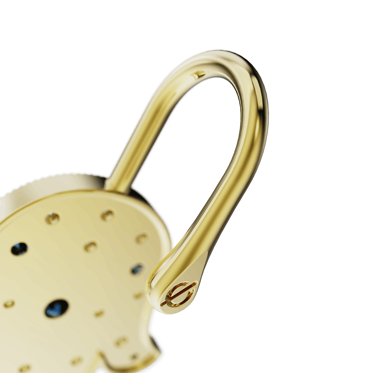 Hamsa ear cuff, detail of the design