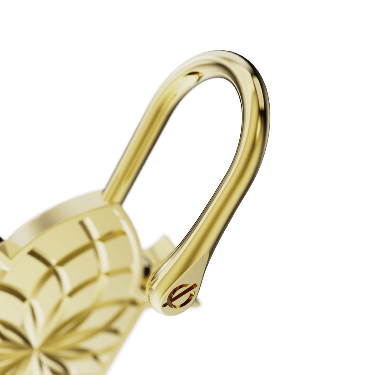 Hummingbird ear cuff, detail of the design