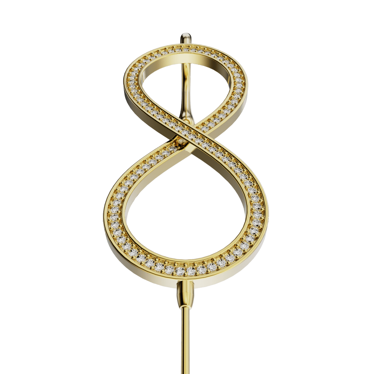 Infinity ear cuff, detail of the design