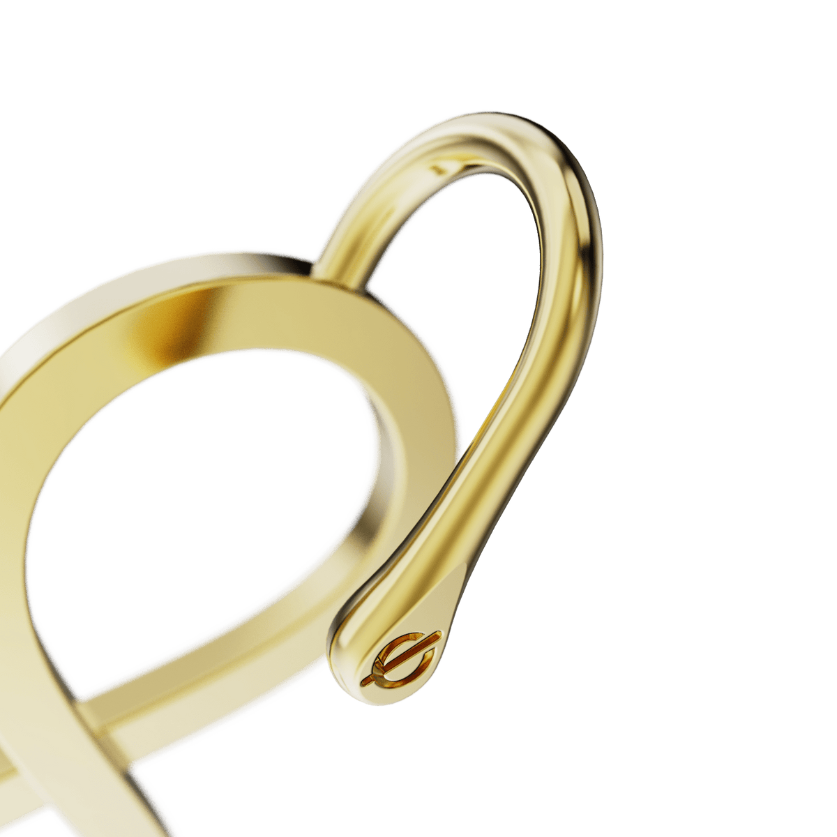 Infinity ear cuff, detail of the design