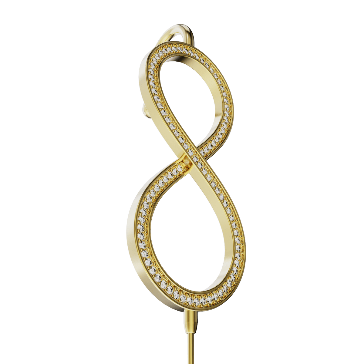 Infinity ear cuff, detail of the design