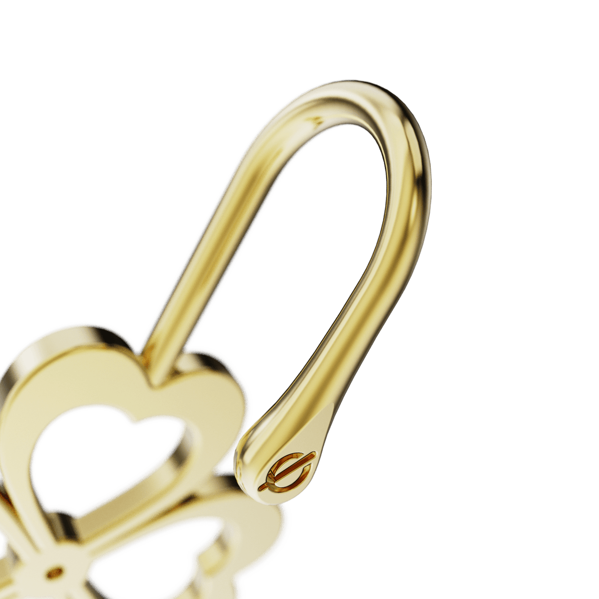 Lucky Clover ear cuff, detail of the design
