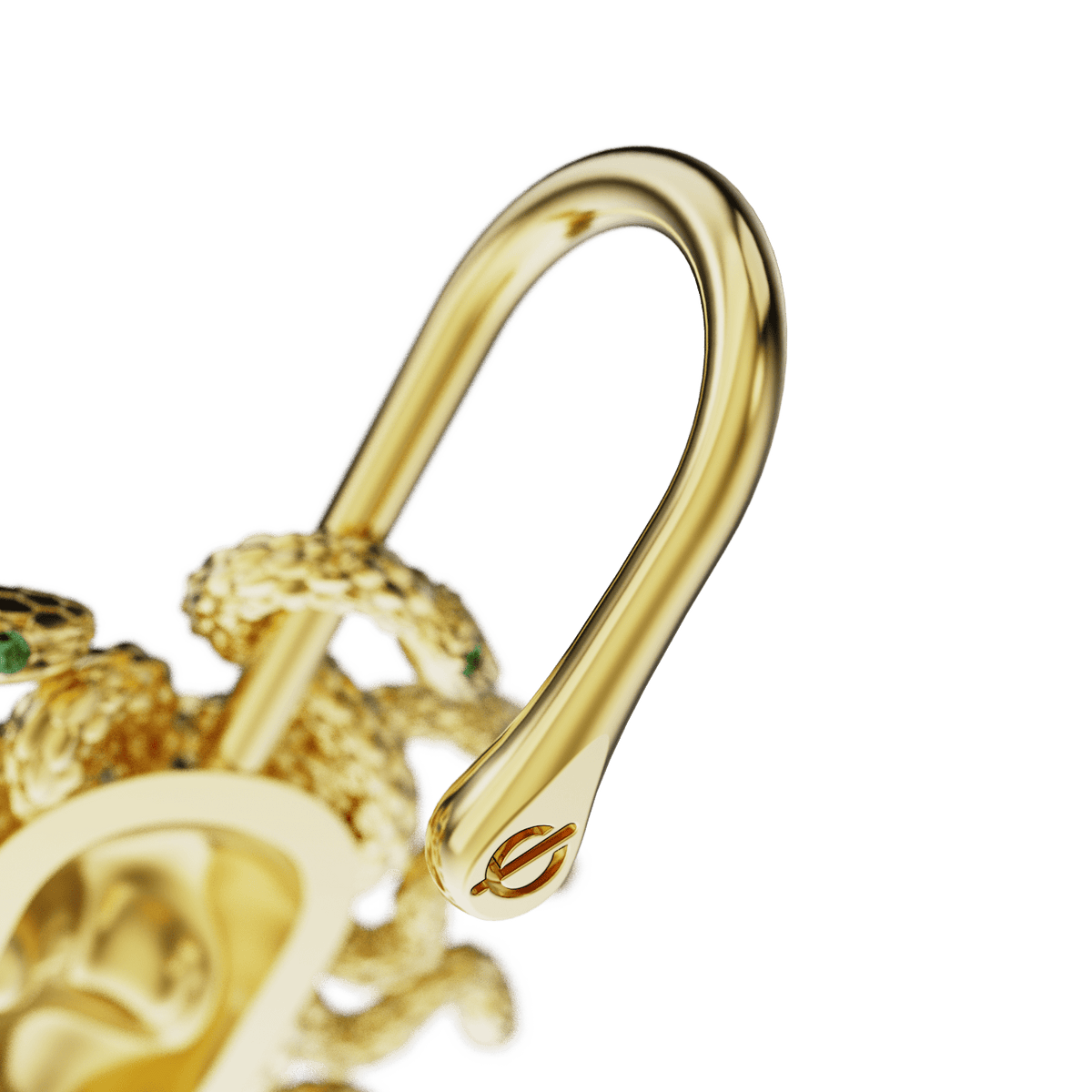 Medusa's Gaze ear cuff, detail of the design