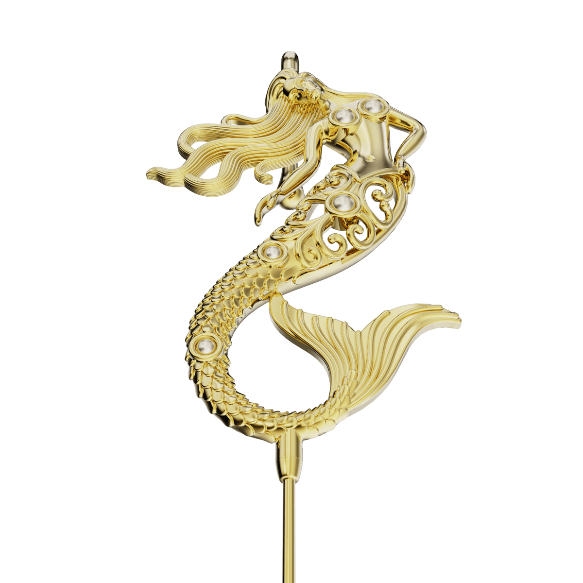 Ocean Siren ear cuff, detail of the design