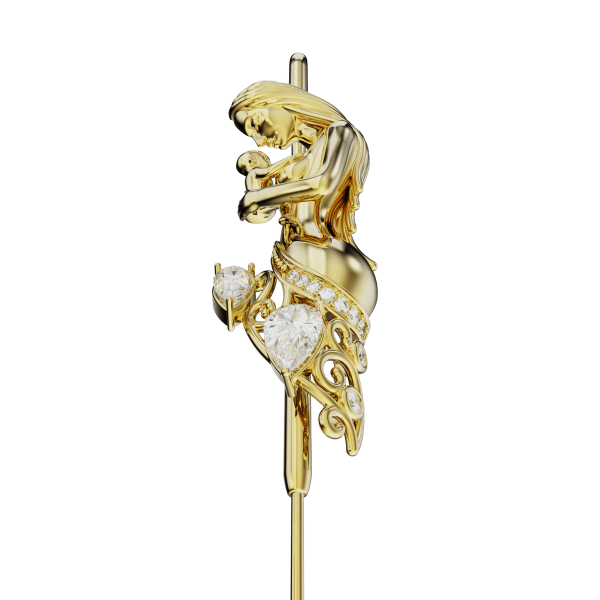 Motherhood ear cuff, detail of the design