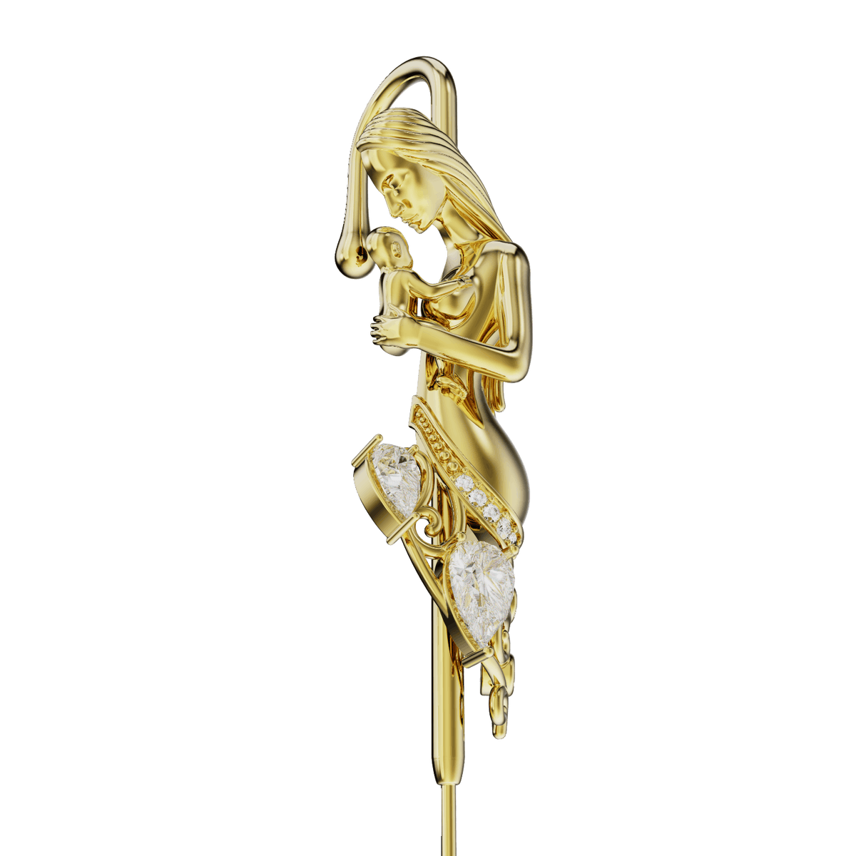 Motherhood ear cuff, detail of the design