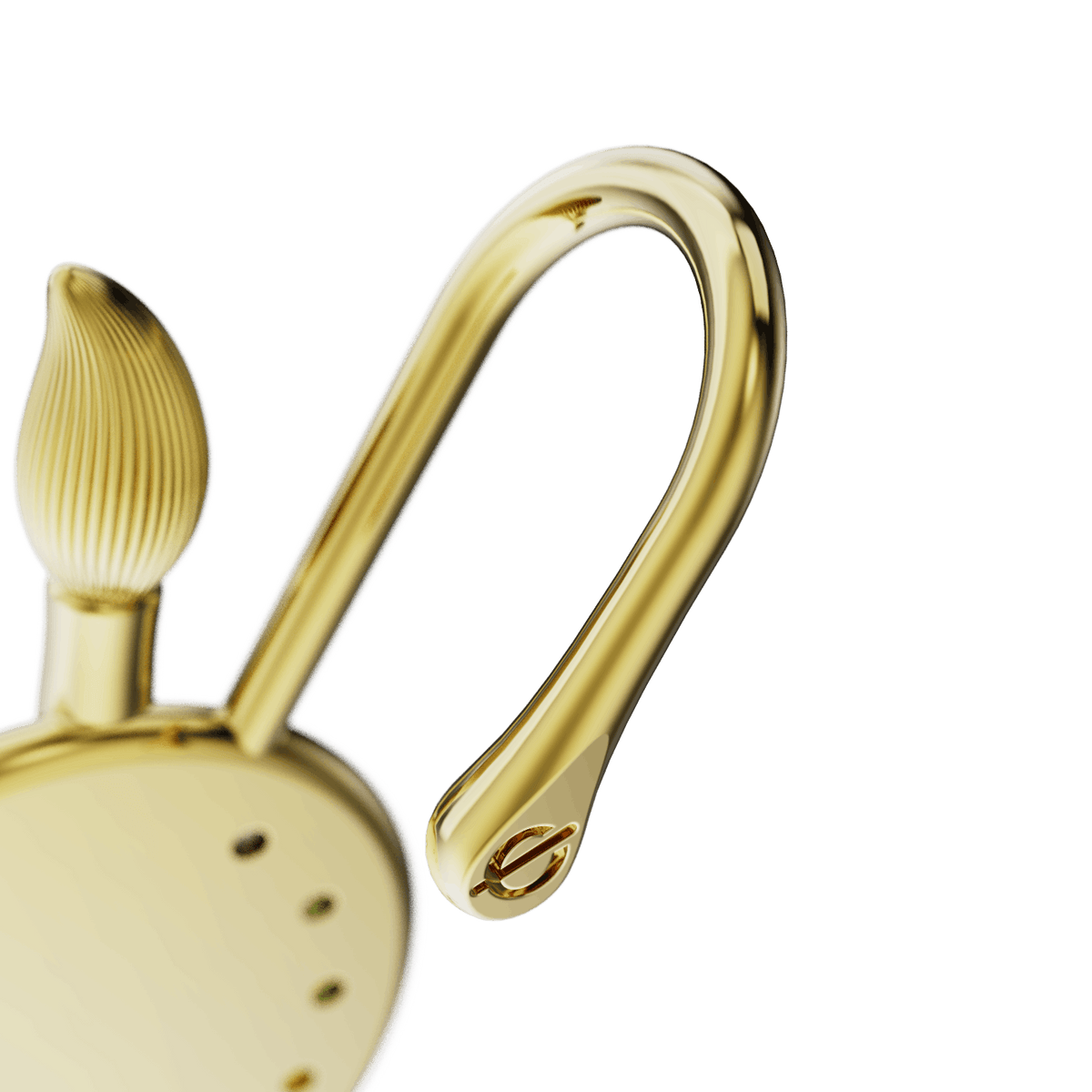 Artist ear cuff, detail of the design